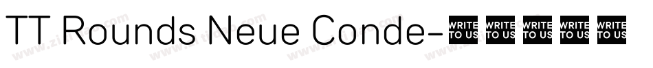 TT Rounds Neue Conde字体转换